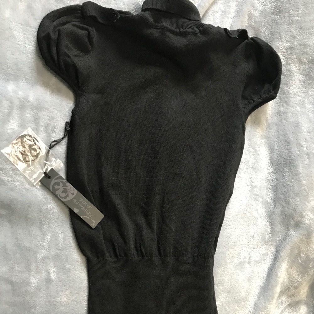 Black high neck shirt